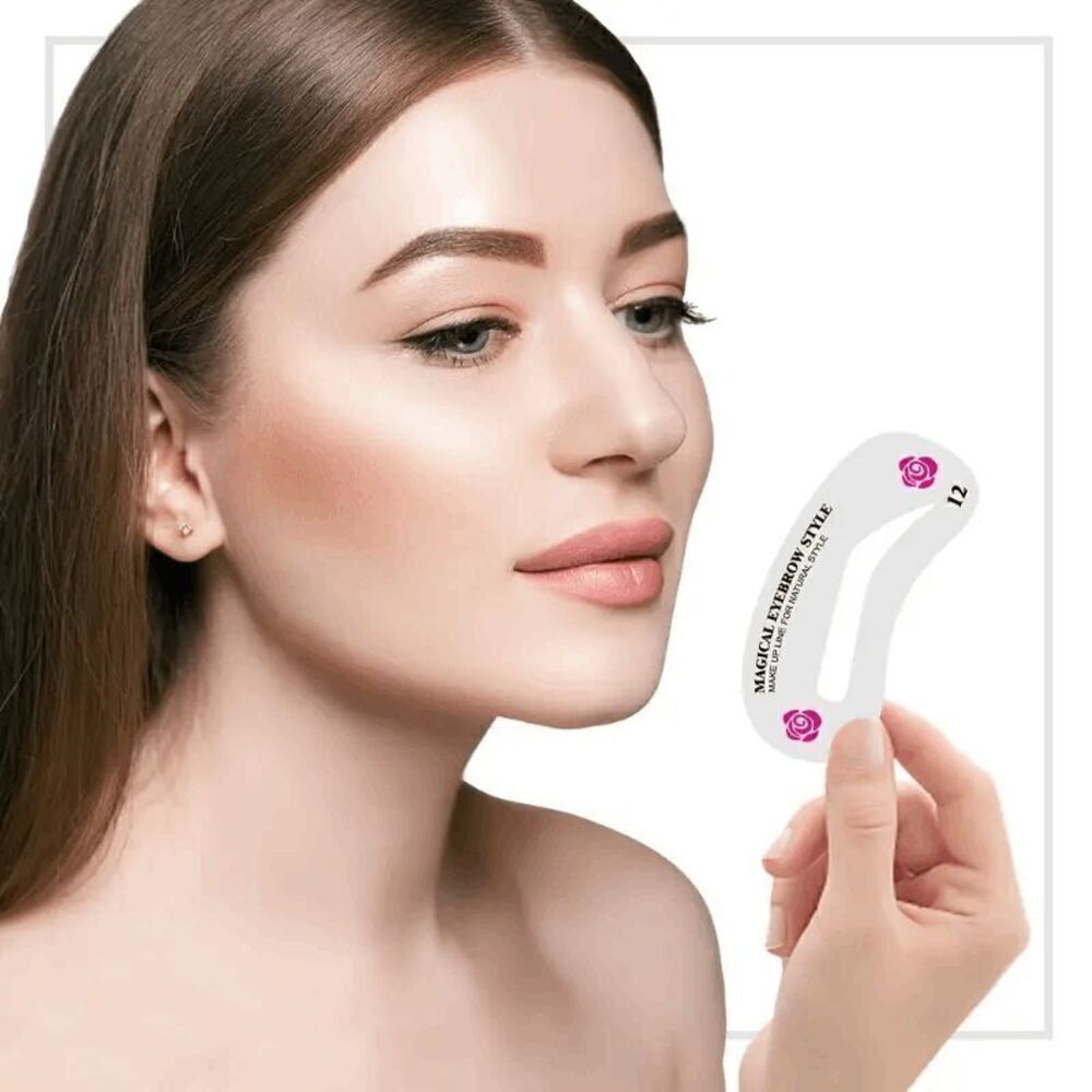 Perfect Eyebrow Stencil Reusable Kit - 24 Different Choices - Picture 2 of 9
